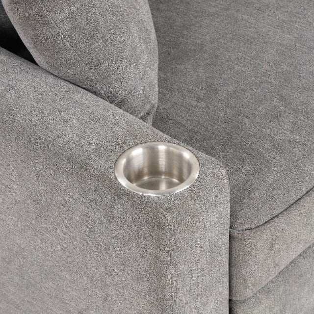 Kendal Sleeper Sofa Sectional Gray