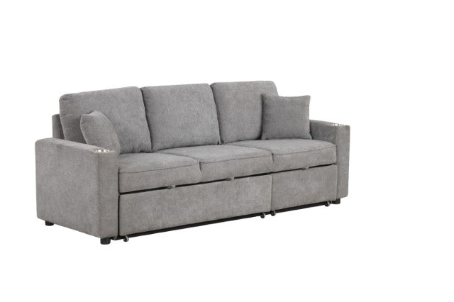 Kendal Sleeper Sofa Sectional Gray