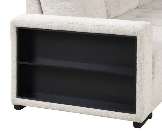 Stockwell Sleeper Sofa Sectional Beige