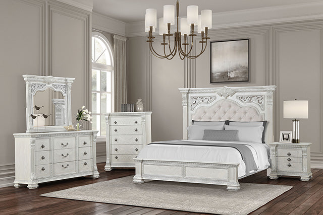Promenade E.King & Queen Bed Brown & White
