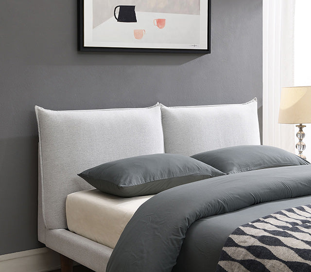 Verwood E.King, Full, & Queen Bed Gray & Light Gray