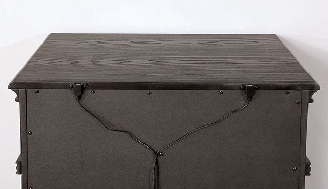 Pamphilos 4 & 5 Piece Queen Bedroom Set Gray & White