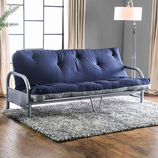 Aksel Black/Red Futon Mattress, Navy & Gray image