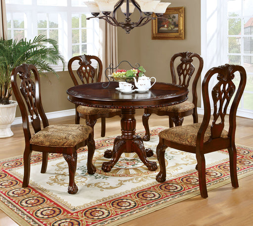 Elana Brown Cherry Round Dining Table image