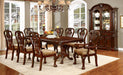 ELANA Brown Cherry 7 Pc. Dining Table Set (2AC+4SC) image