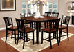 DOVER II Black/Cherry 7 Pc. Counter Ht. Dining Table Set image
