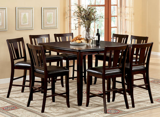 Edgewood II Espresso Counter Ht. 9 Pc. Dining Table Set image