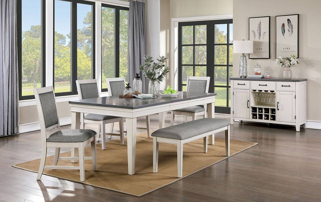 LAKESHORE 6 Pc. Dining Table Set w/ Bench image