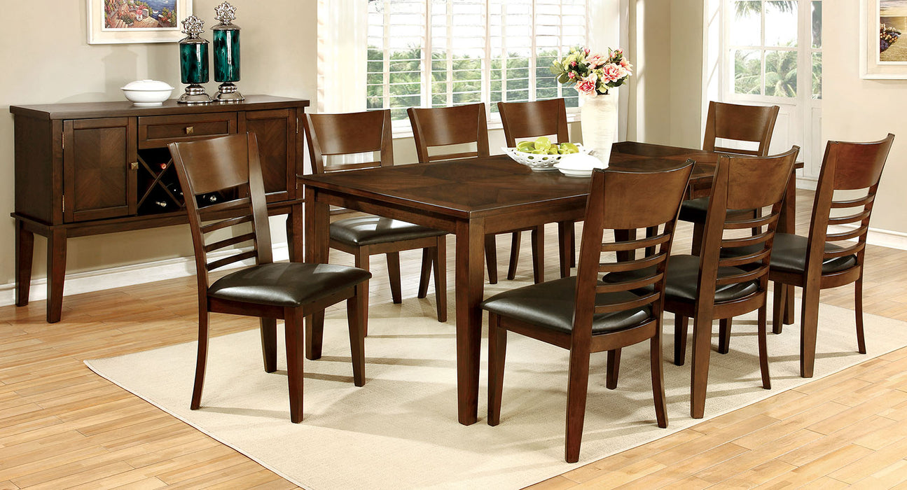 HILLSVIEW I Brown Cherry 78" Dining Table w/ 18" Leaf image