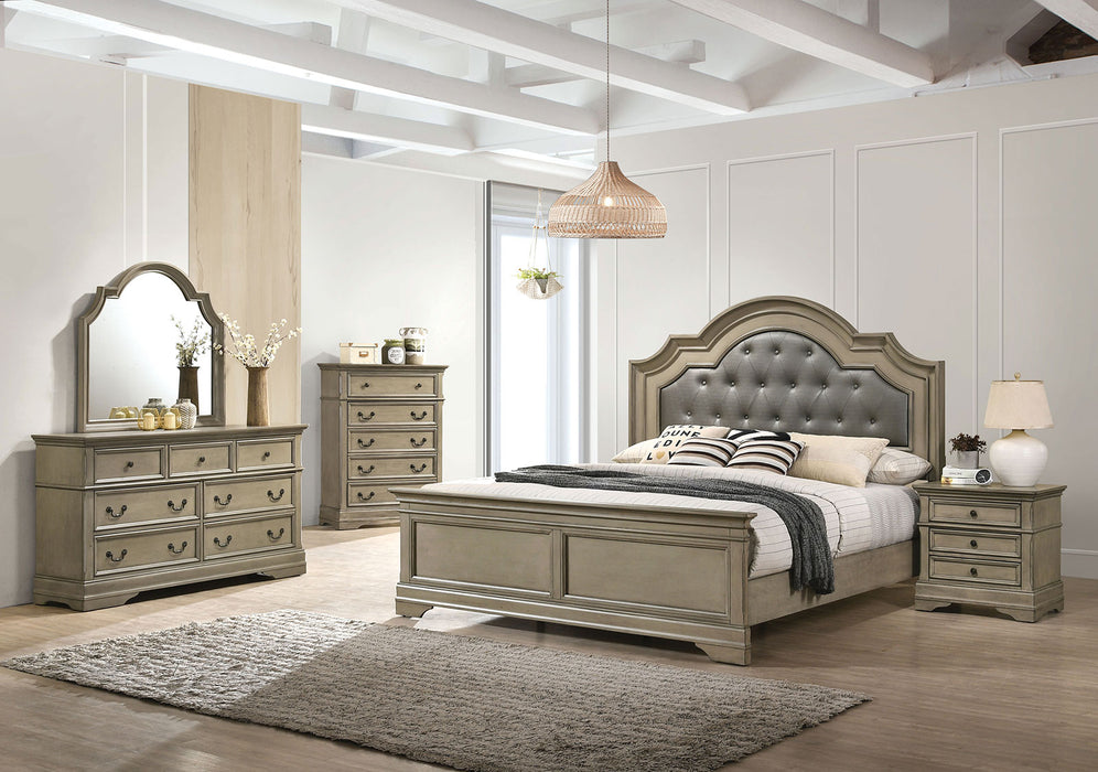 LASTHENIA Queen Bed + 1NS + Dresser + Mirror + Chest image