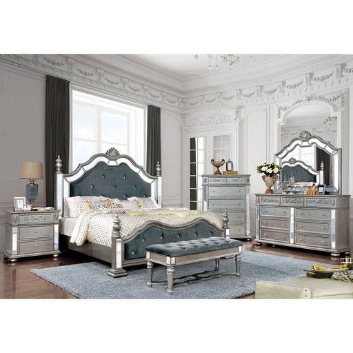 Azha Silver/Gray 5 Pc. Queen Bedroom Set w/ Chest image