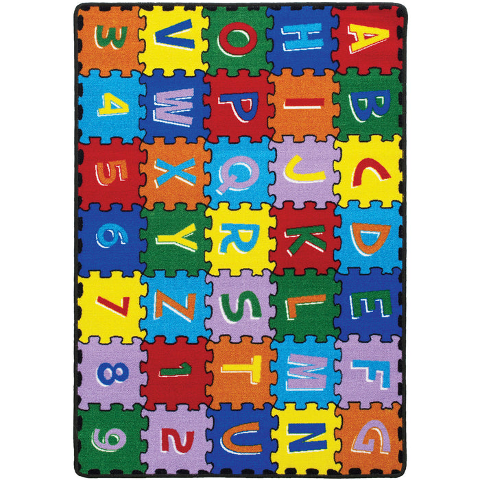 Abbey Alphabet/Multi 4' 9" X 6' 9" Area Rug image